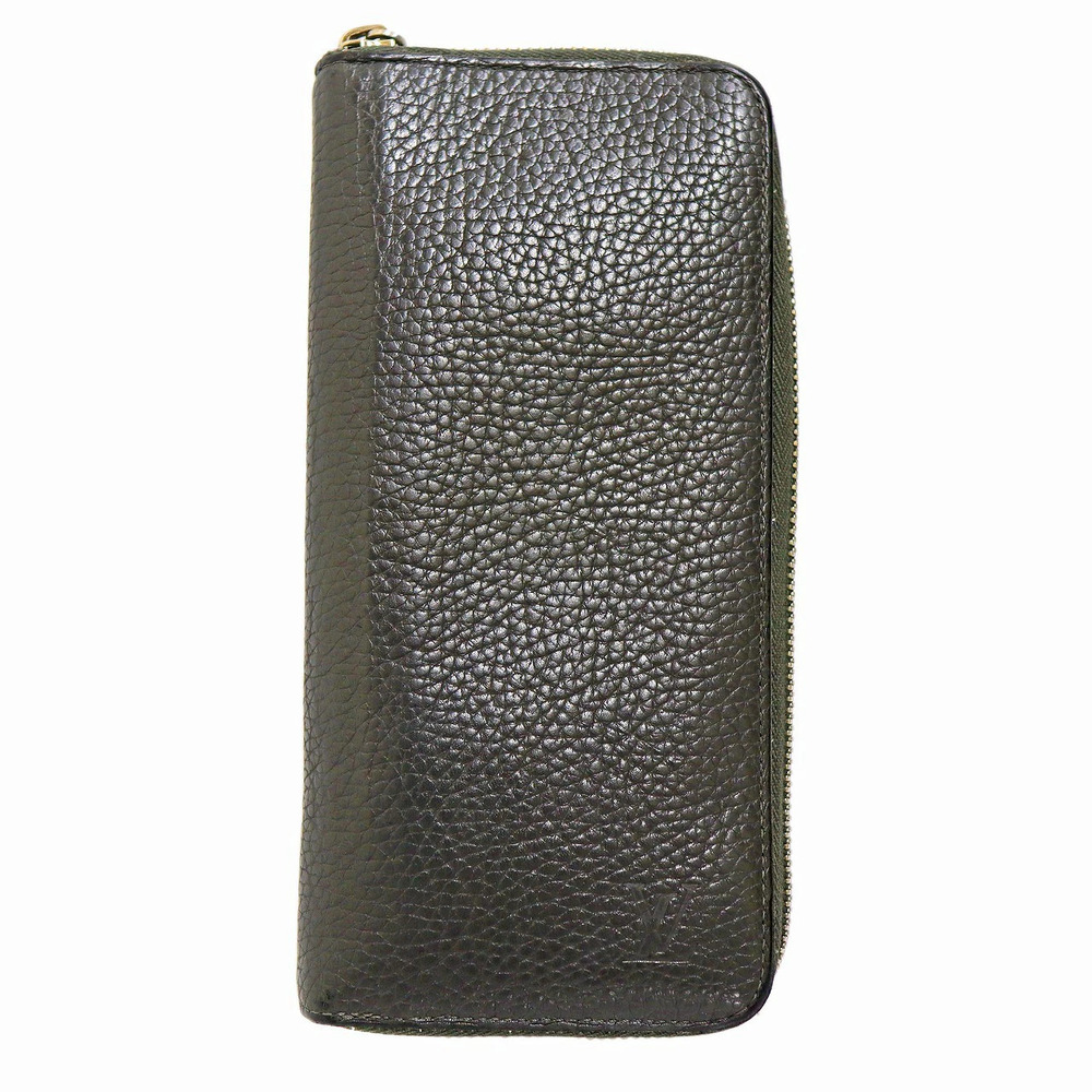 Louis Vuitton Zippy Wallet Vertical Dark Leather Gray